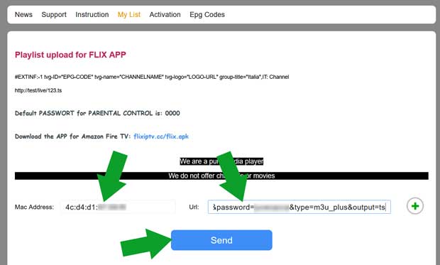 flix iptv upload list