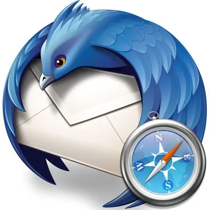Logo Mozilla Thunderbird, Apple Safari